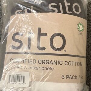 Men's Organic Cotton Boxer Briefs - Black and White